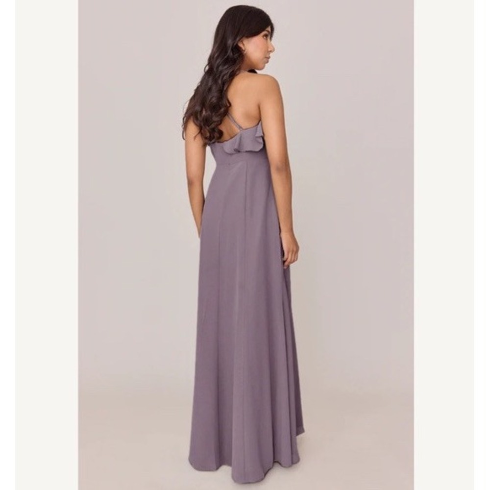 REVELRY PALOMA CHIFFON MAXI DRESS Wisteria Gown Women 8 Wedding Formal - Picture 16 of 16